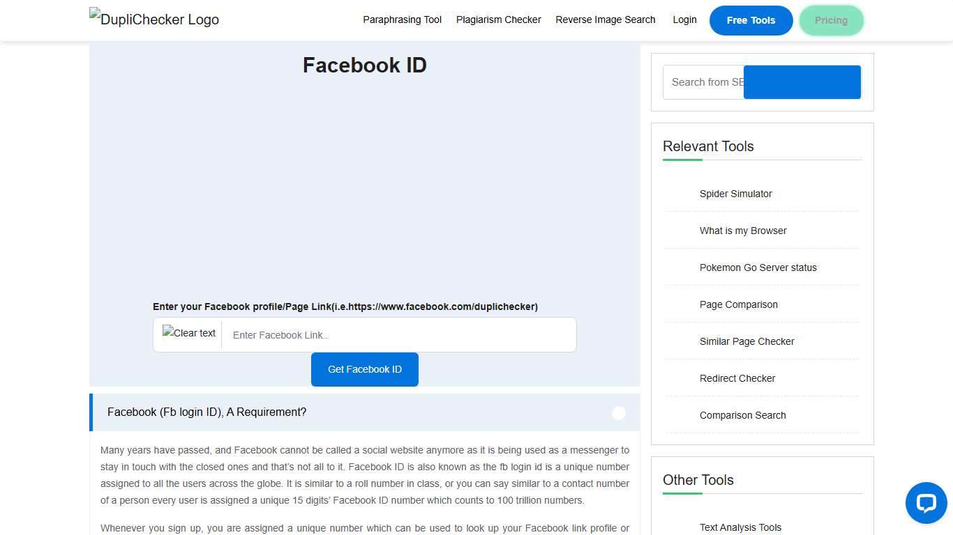 Facebook ID | Find my Facebook, Page numeric id | FB Login ID